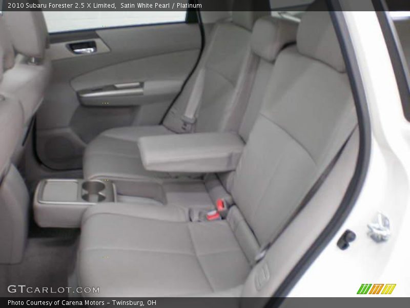 Satin White Pearl / Platinum 2010 Subaru Forester 2.5 X Limited