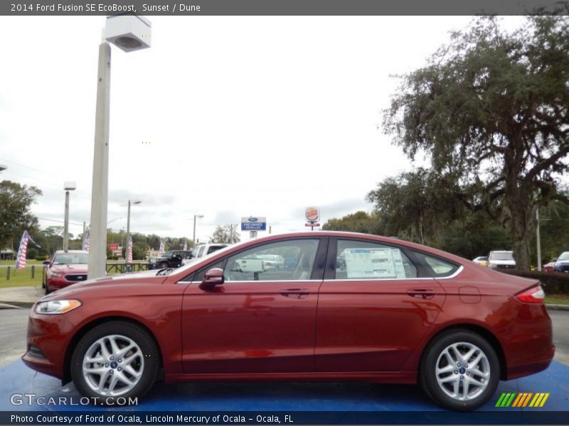 Sunset / Dune 2014 Ford Fusion SE EcoBoost