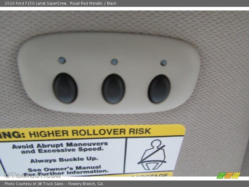 Royal Red Metallic / Black 2010 Ford F150 Lariat SuperCrew