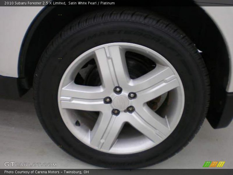 Satin White Pearl / Platinum 2010 Subaru Forester 2.5 X Limited
