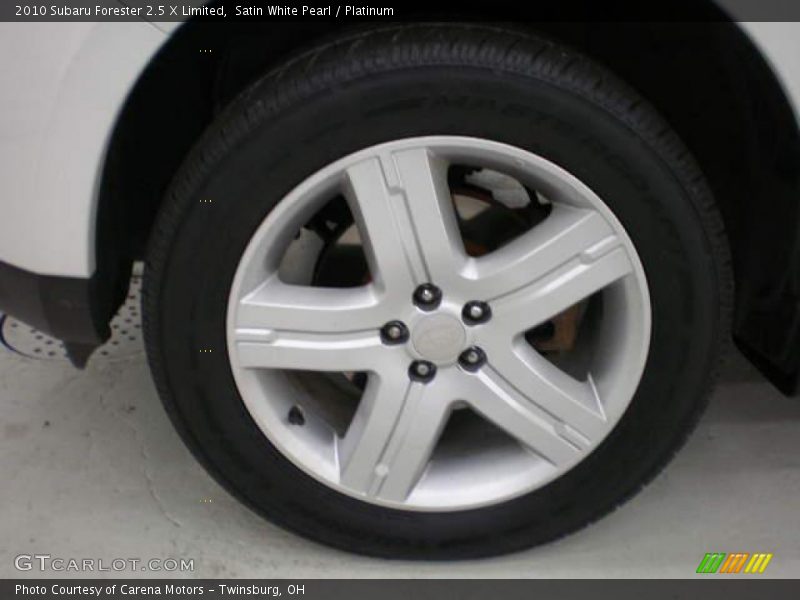Satin White Pearl / Platinum 2010 Subaru Forester 2.5 X Limited