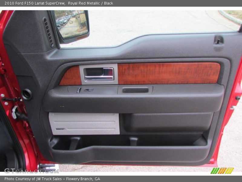 Royal Red Metallic / Black 2010 Ford F150 Lariat SuperCrew
