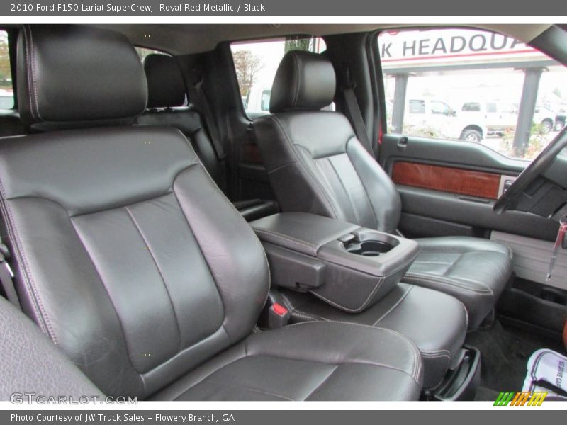 Royal Red Metallic / Black 2010 Ford F150 Lariat SuperCrew