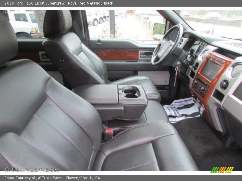 Royal Red Metallic / Black 2010 Ford F150 Lariat SuperCrew
