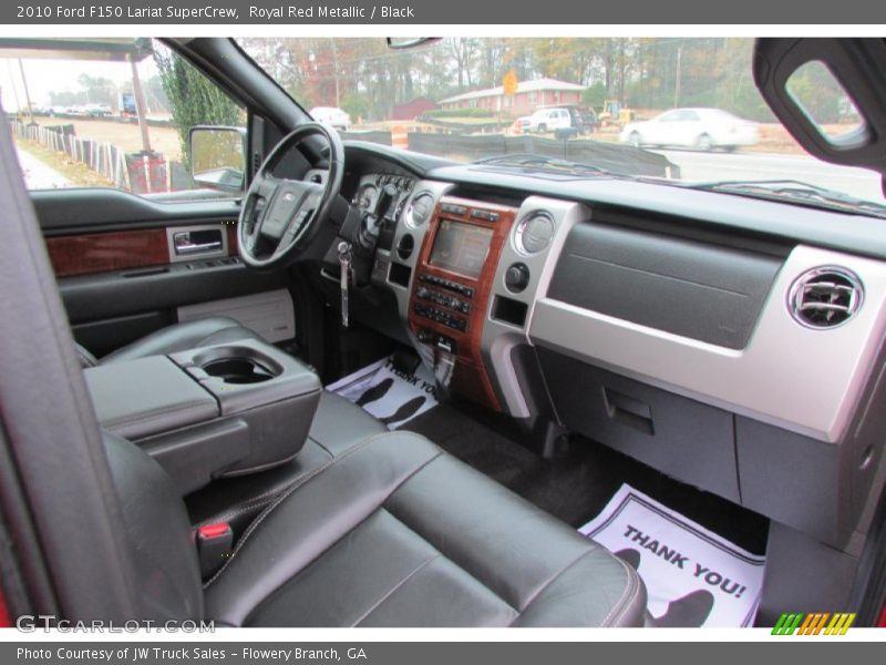 Royal Red Metallic / Black 2010 Ford F150 Lariat SuperCrew