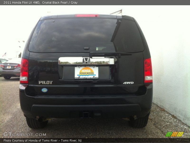 Crystal Black Pearl / Gray 2011 Honda Pilot LX 4WD