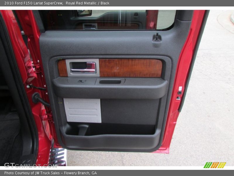 Royal Red Metallic / Black 2010 Ford F150 Lariat SuperCrew