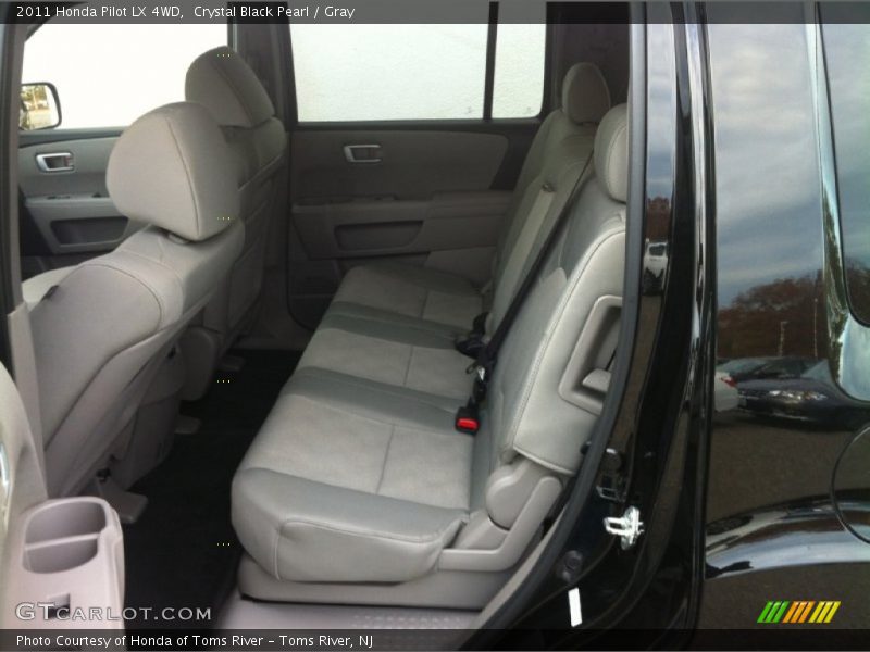 Crystal Black Pearl / Gray 2011 Honda Pilot LX 4WD