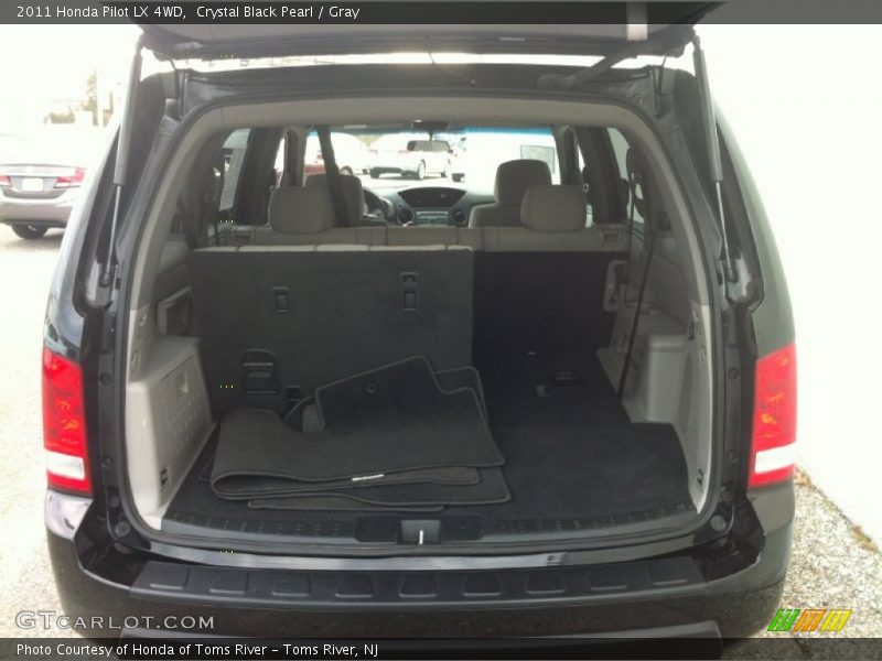 Crystal Black Pearl / Gray 2011 Honda Pilot LX 4WD