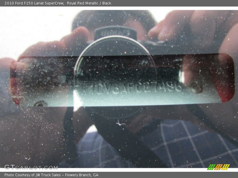 Royal Red Metallic / Black 2010 Ford F150 Lariat SuperCrew