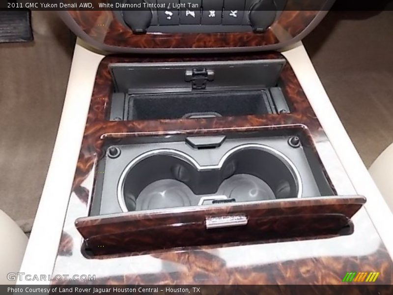 White Diamond Tintcoat / Light Tan 2011 GMC Yukon Denali AWD