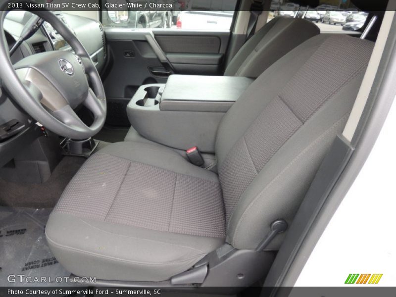 Glacier White / Charcoal 2013 Nissan Titan SV Crew Cab