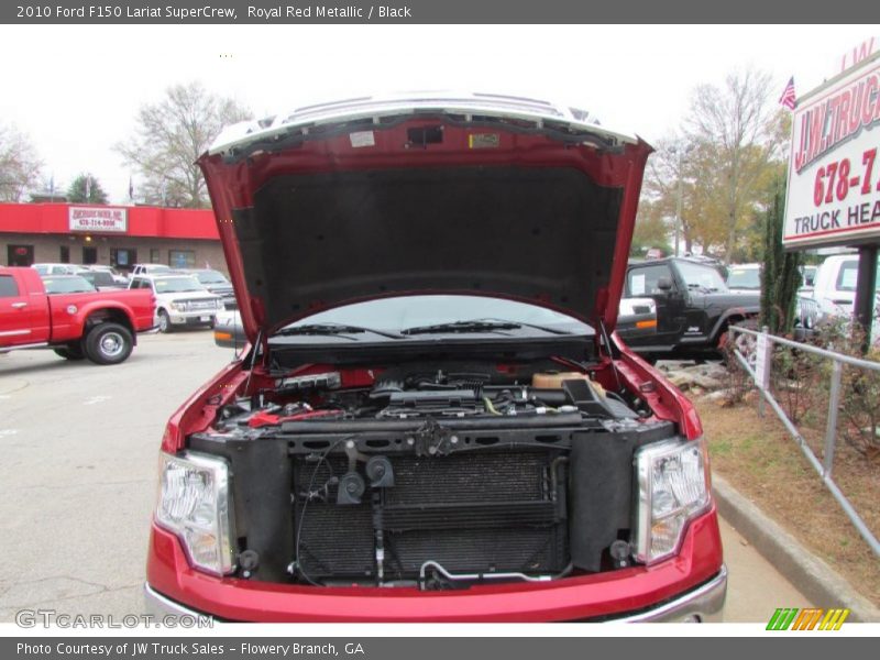 Royal Red Metallic / Black 2010 Ford F150 Lariat SuperCrew