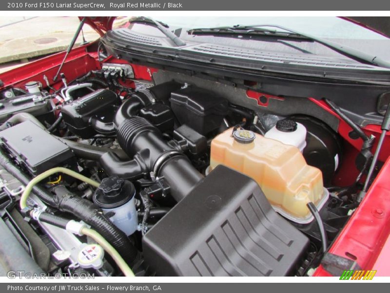 Royal Red Metallic / Black 2010 Ford F150 Lariat SuperCrew