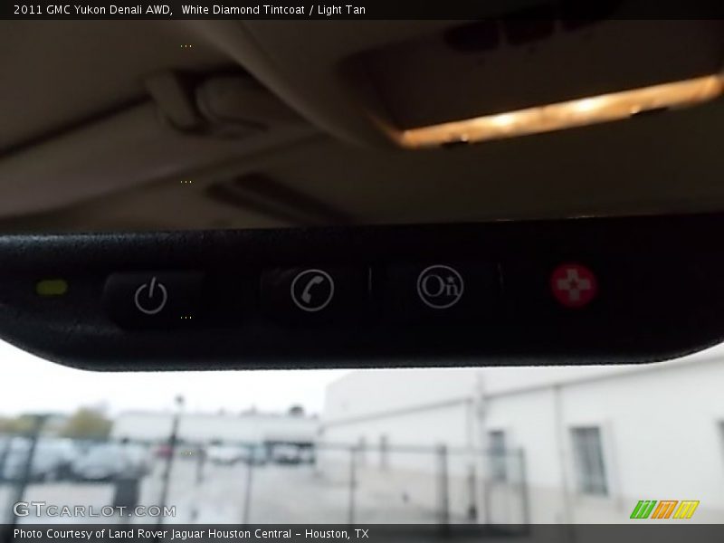White Diamond Tintcoat / Light Tan 2011 GMC Yukon Denali AWD