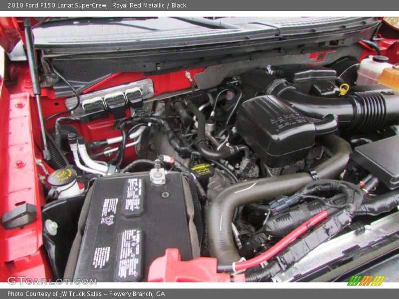 Royal Red Metallic / Black 2010 Ford F150 Lariat SuperCrew