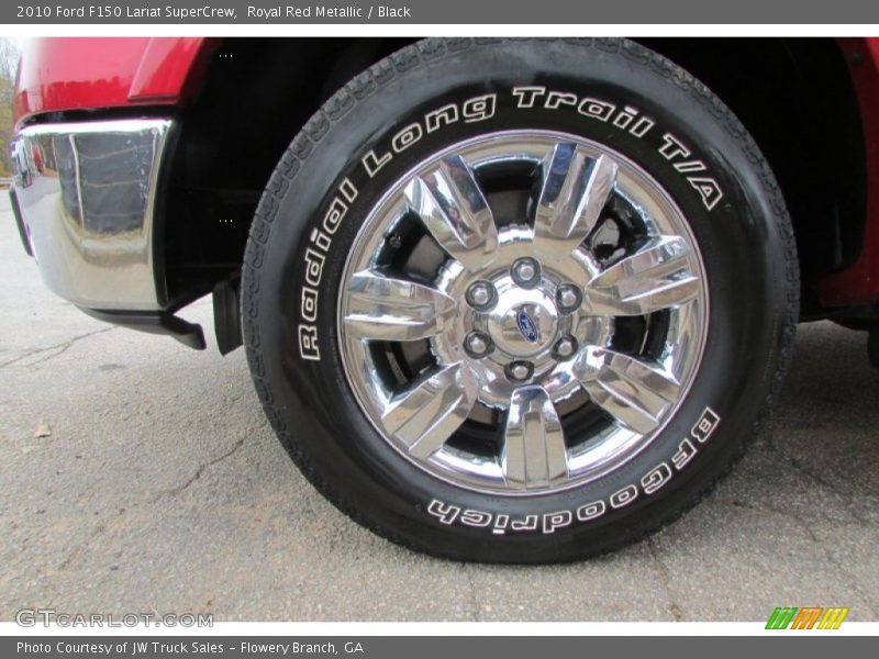 Royal Red Metallic / Black 2010 Ford F150 Lariat SuperCrew
