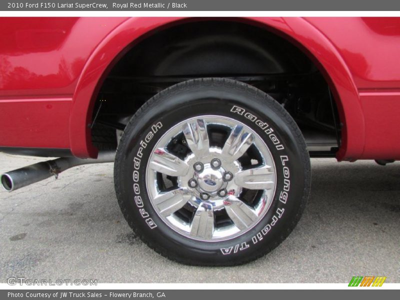 Royal Red Metallic / Black 2010 Ford F150 Lariat SuperCrew