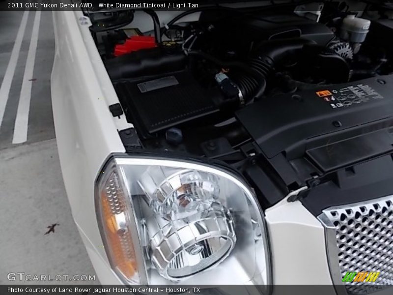 White Diamond Tintcoat / Light Tan 2011 GMC Yukon Denali AWD