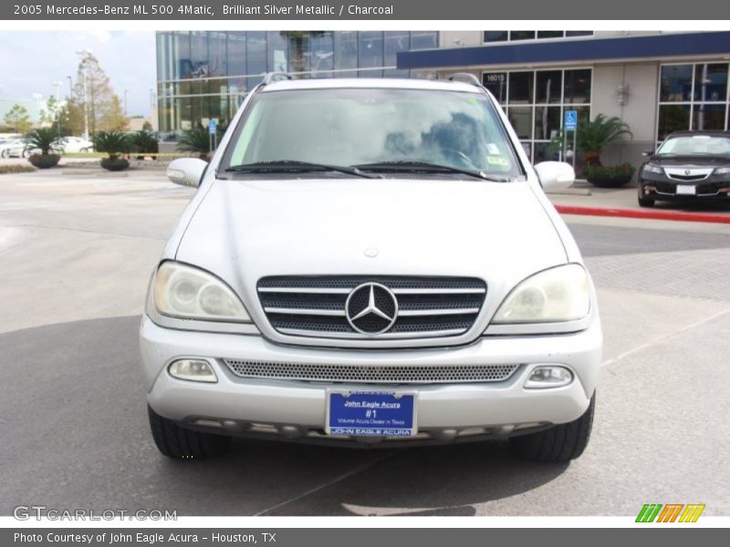 Brilliant Silver Metallic / Charcoal 2005 Mercedes-Benz ML 500 4Matic