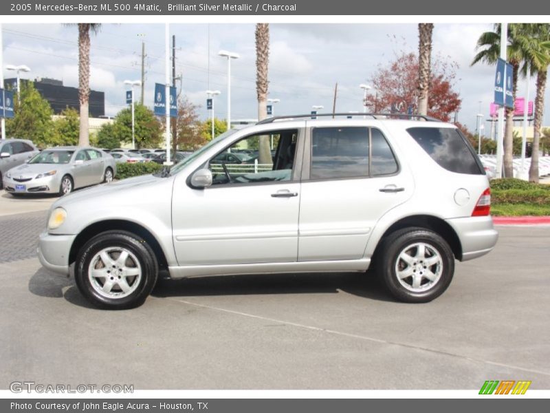 Brilliant Silver Metallic / Charcoal 2005 Mercedes-Benz ML 500 4Matic