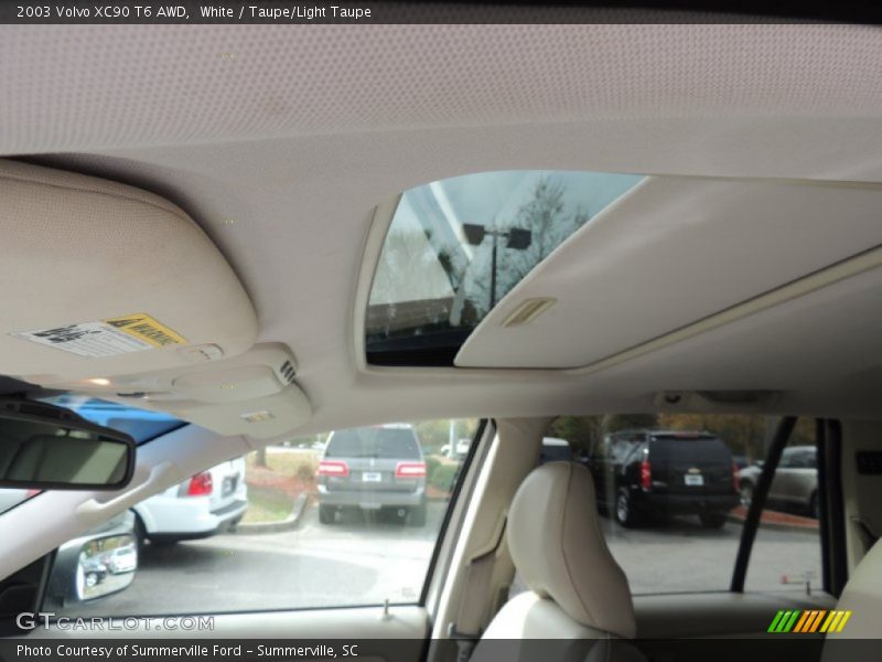 White / Taupe/Light Taupe 2003 Volvo XC90 T6 AWD