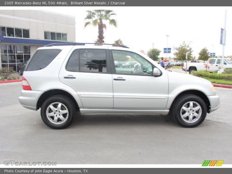 Brilliant Silver Metallic / Charcoal 2005 Mercedes-Benz ML 500 4Matic