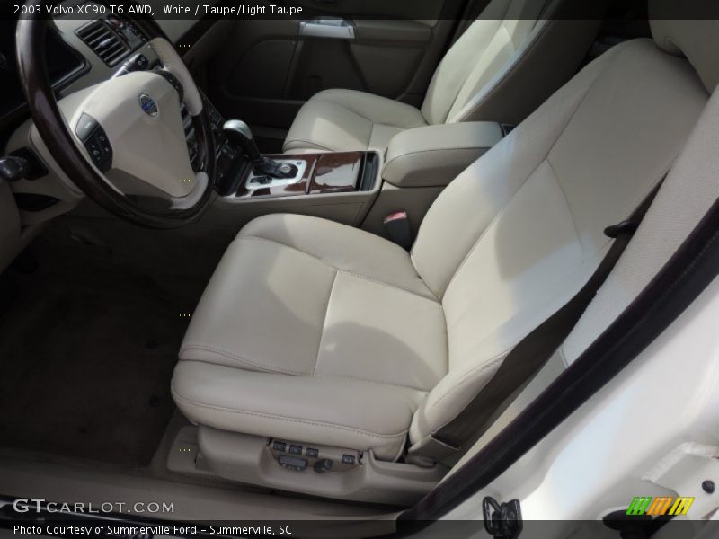 White / Taupe/Light Taupe 2003 Volvo XC90 T6 AWD