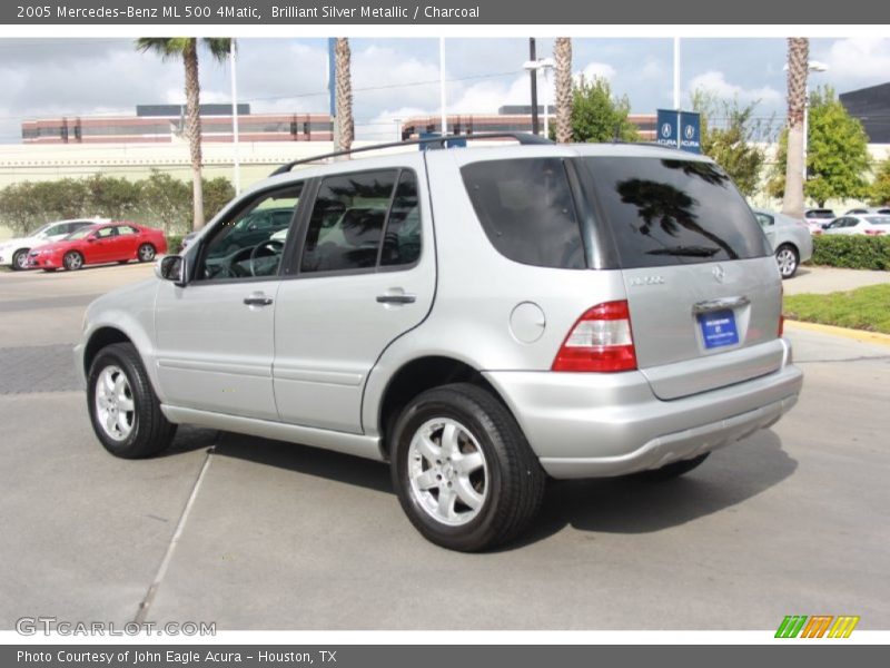 Brilliant Silver Metallic / Charcoal 2005 Mercedes-Benz ML 500 4Matic
