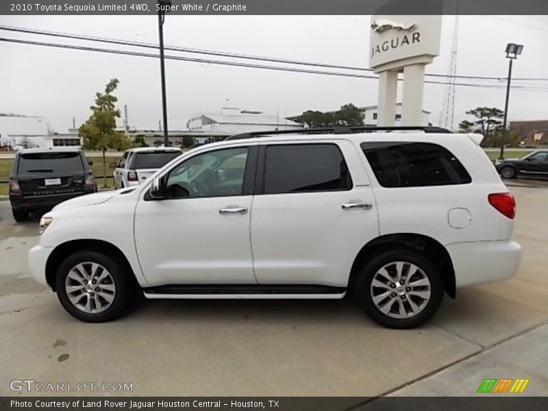 Super White / Graphite 2010 Toyota Sequoia Limited 4WD
