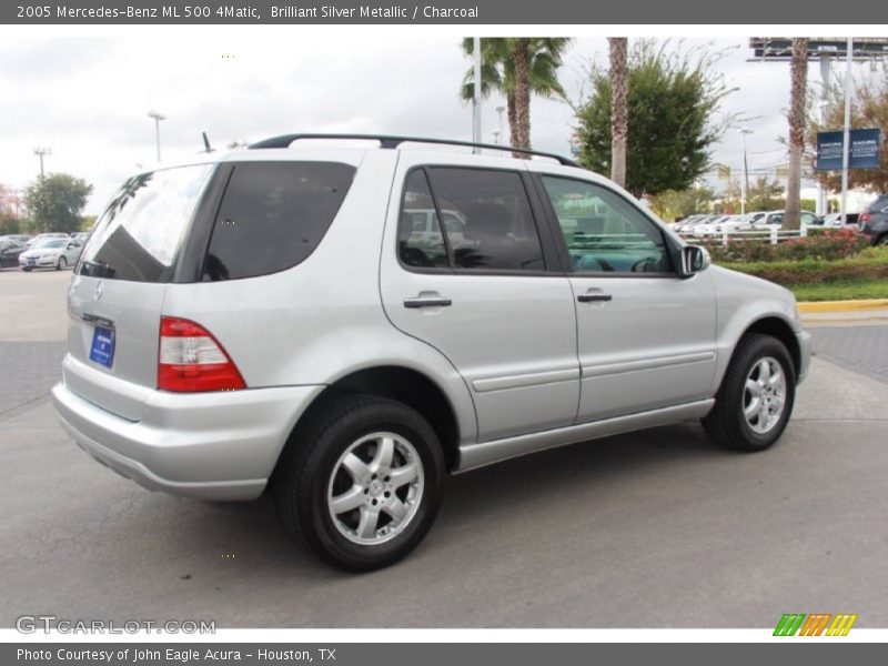 Brilliant Silver Metallic / Charcoal 2005 Mercedes-Benz ML 500 4Matic