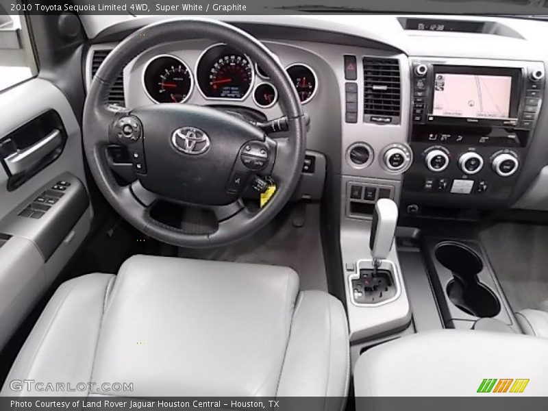 Super White / Graphite 2010 Toyota Sequoia Limited 4WD