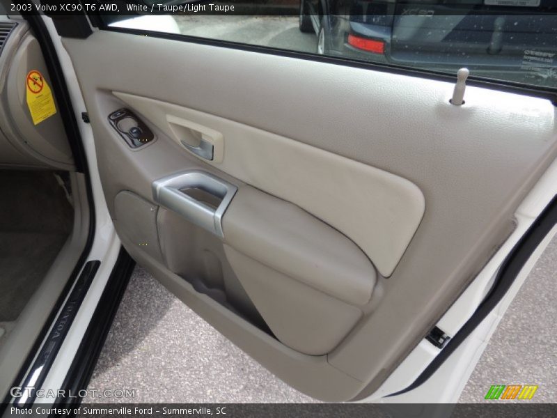 White / Taupe/Light Taupe 2003 Volvo XC90 T6 AWD