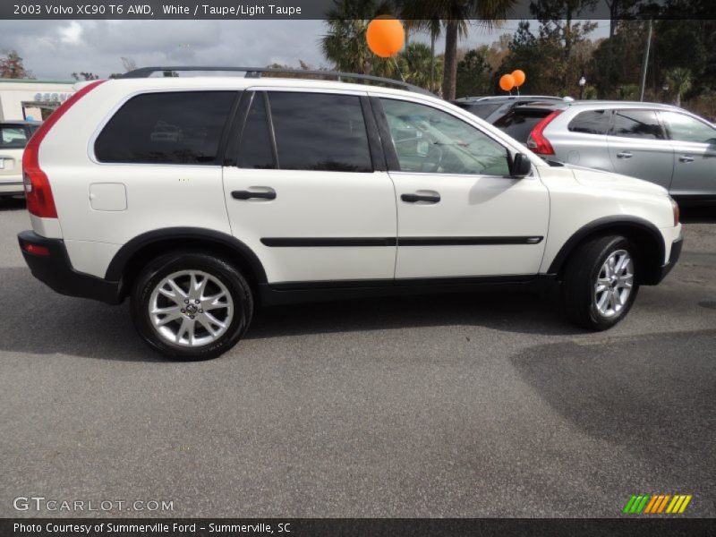 White / Taupe/Light Taupe 2003 Volvo XC90 T6 AWD
