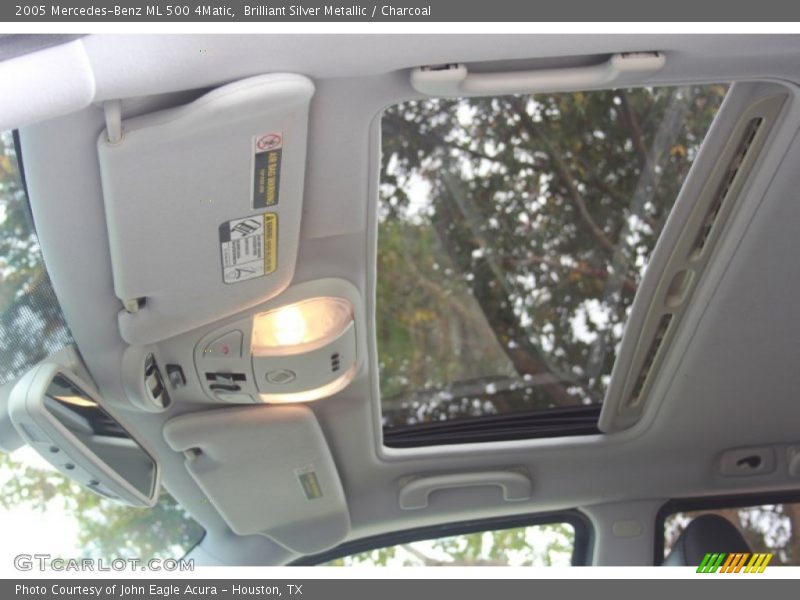 Brilliant Silver Metallic / Charcoal 2005 Mercedes-Benz ML 500 4Matic