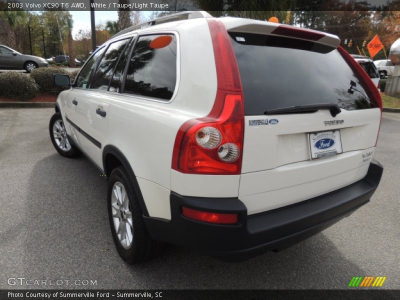 White / Taupe/Light Taupe 2003 Volvo XC90 T6 AWD