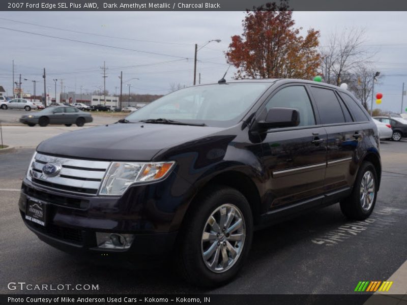 Dark Amethyst Metallic / Charcoal Black 2007 Ford Edge SEL Plus AWD