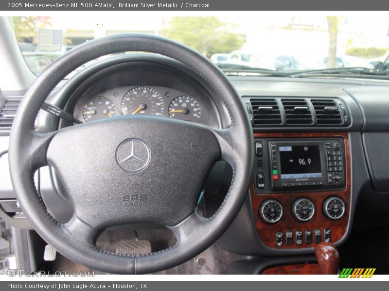 Brilliant Silver Metallic / Charcoal 2005 Mercedes-Benz ML 500 4Matic