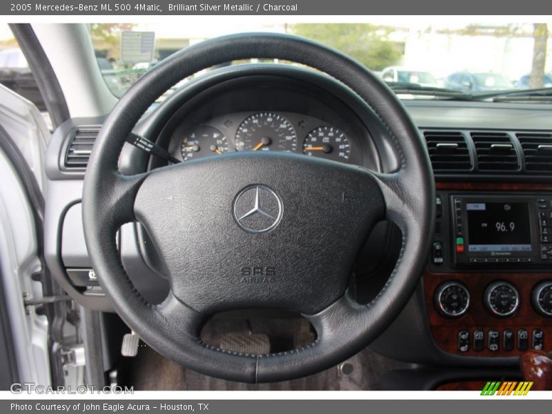 Brilliant Silver Metallic / Charcoal 2005 Mercedes-Benz ML 500 4Matic