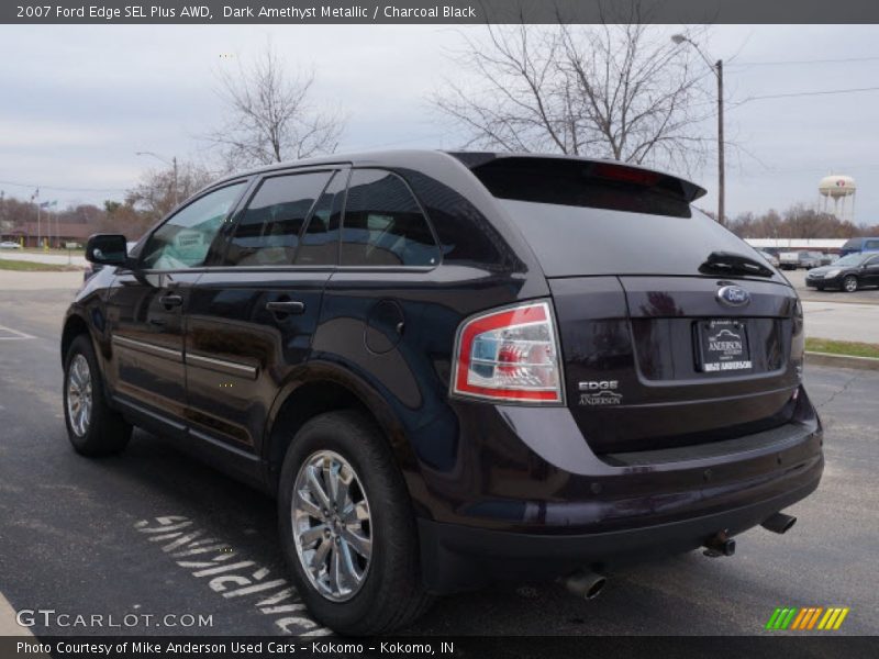 Dark Amethyst Metallic / Charcoal Black 2007 Ford Edge SEL Plus AWD