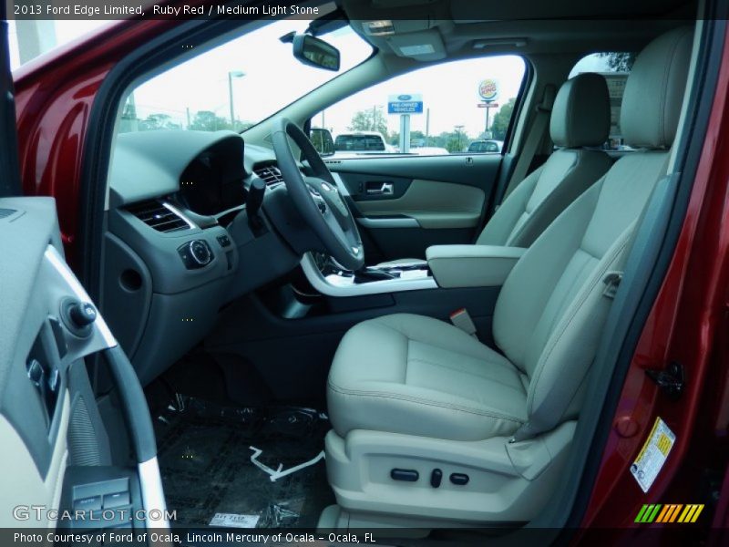 Ruby Red / Medium Light Stone 2013 Ford Edge Limited