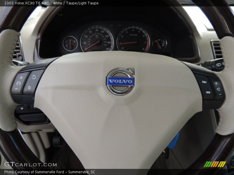 White / Taupe/Light Taupe 2003 Volvo XC90 T6 AWD