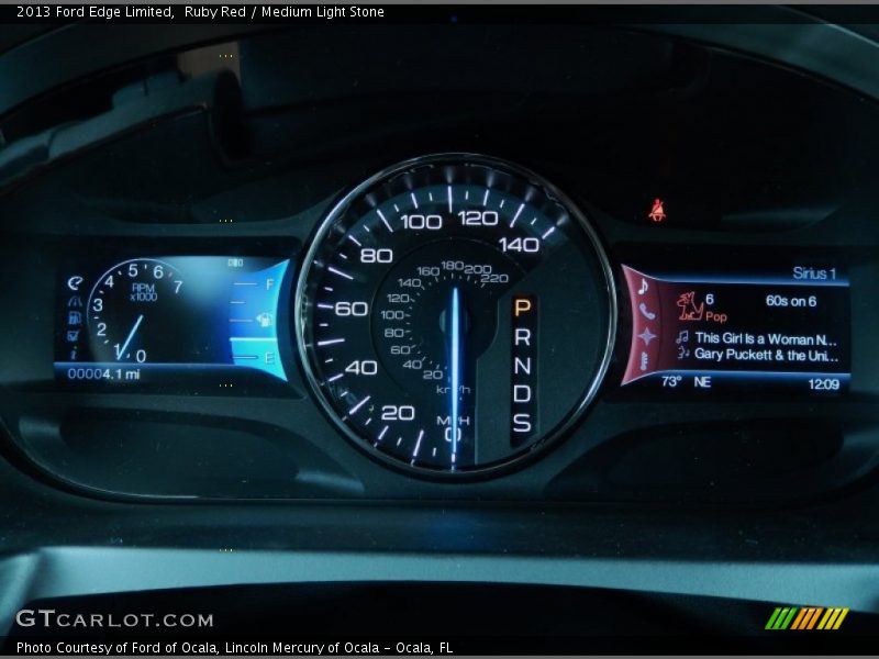 Ruby Red / Medium Light Stone 2013 Ford Edge Limited