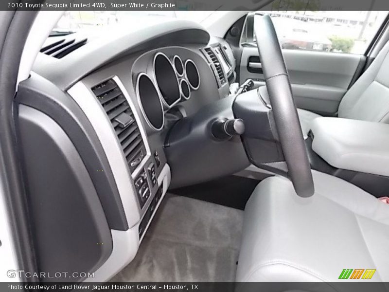 Super White / Graphite 2010 Toyota Sequoia Limited 4WD