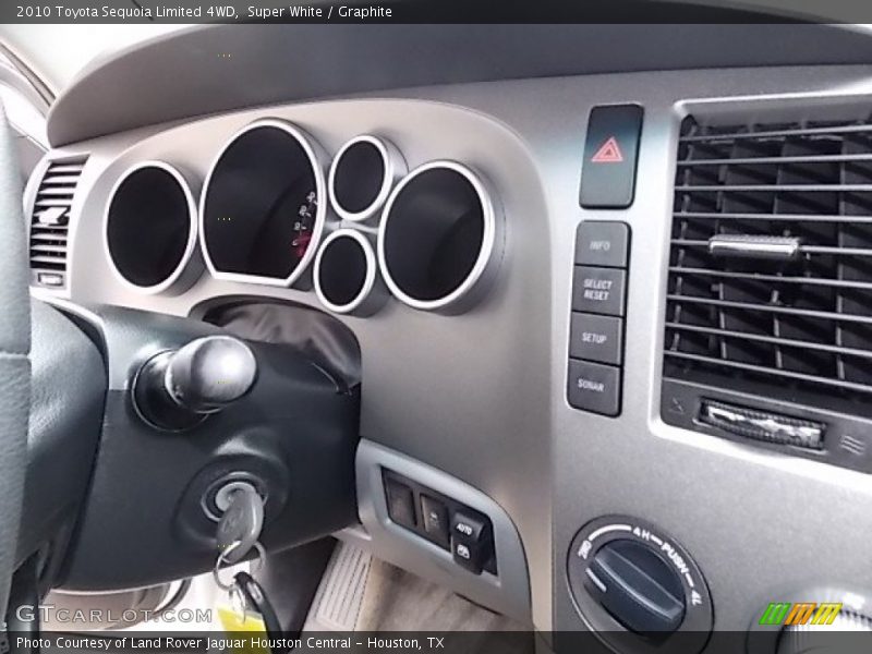 Super White / Graphite 2010 Toyota Sequoia Limited 4WD