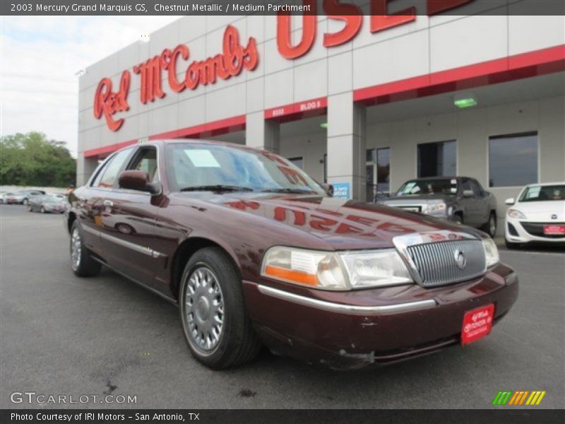 Chestnut Metallic / Medium Parchment 2003 Mercury Grand Marquis GS