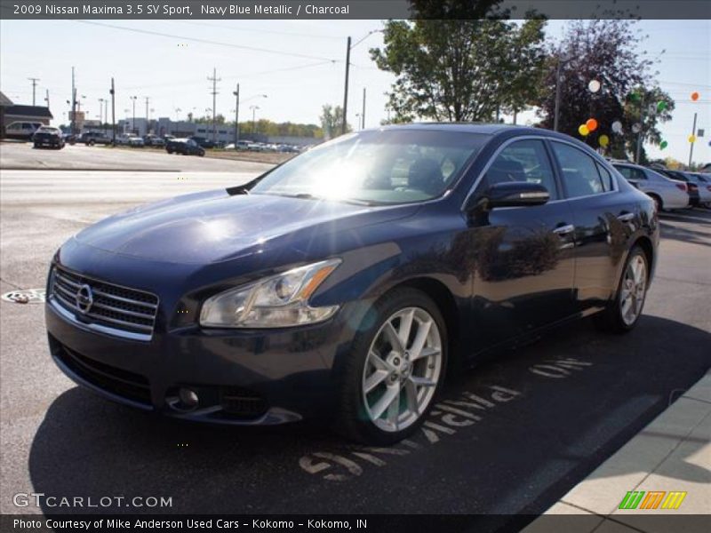 Navy Blue Metallic / Charcoal 2009 Nissan Maxima 3.5 SV Sport