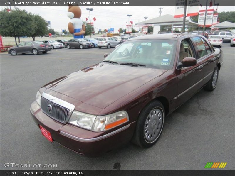 Chestnut Metallic / Medium Parchment 2003 Mercury Grand Marquis GS