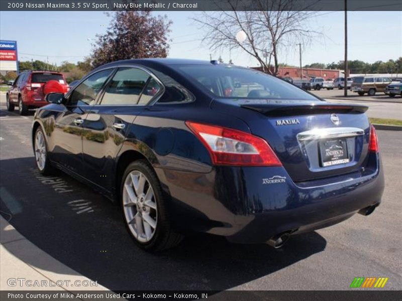 Navy Blue Metallic / Charcoal 2009 Nissan Maxima 3.5 SV Sport