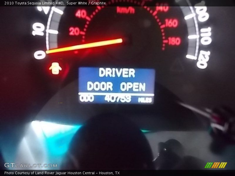 Super White / Graphite 2010 Toyota Sequoia Limited 4WD